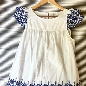 Madewell embroidered top